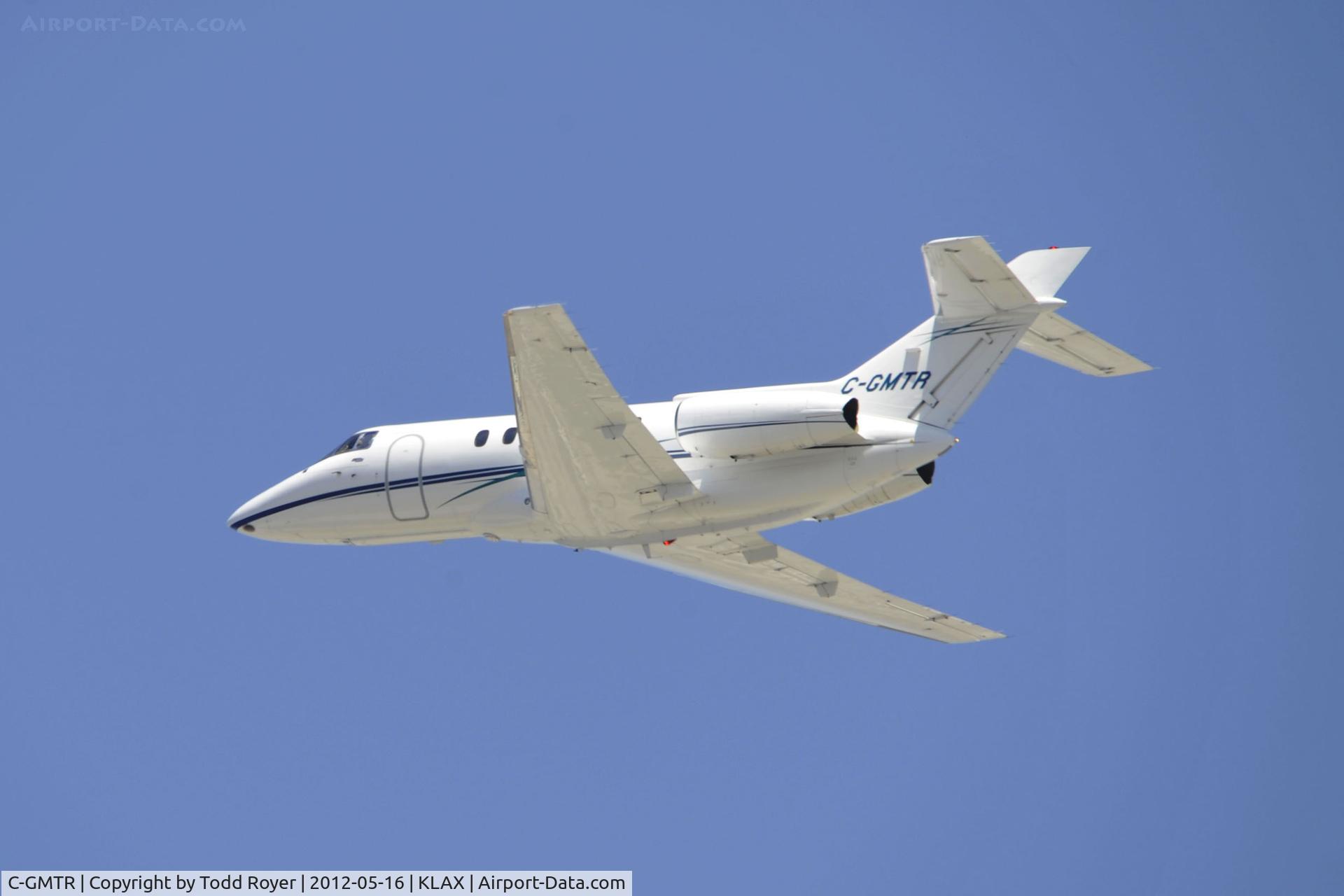 C-GMTR, 1989 British Aerospace BAe.125-800A C/N 258157, Departing LAX on 25L
