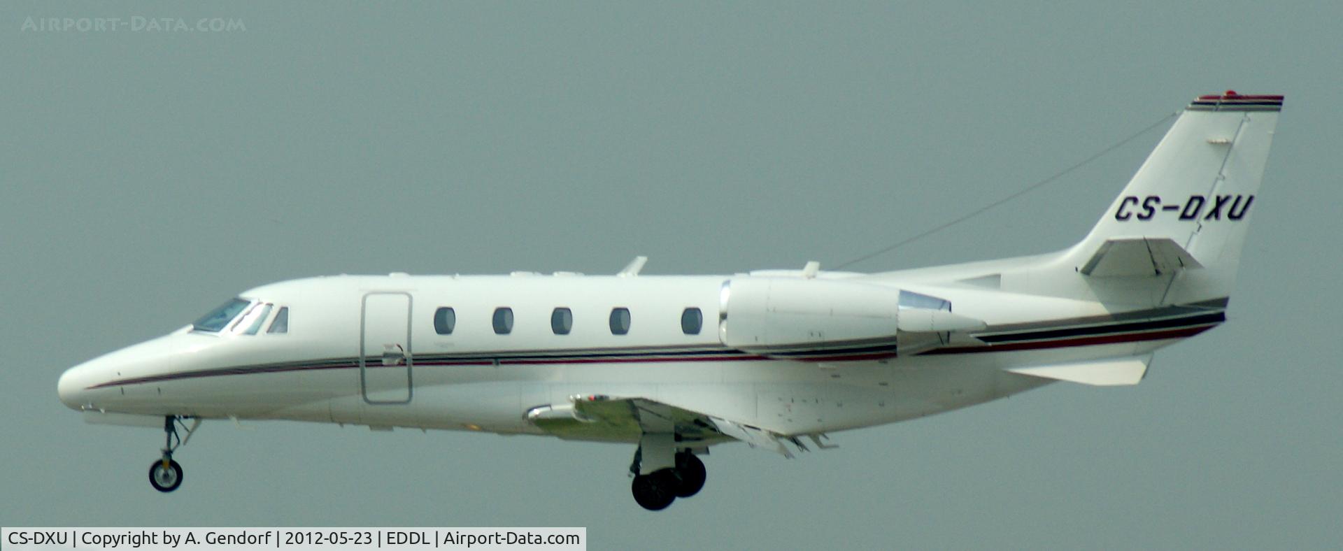 CS-DXU, 2008 Cessna 560 Citation Excel C/N 560-5775, Net Jets Europe (untitled), is seen here on short finals at Düsseldorf Int´l (EDDL)