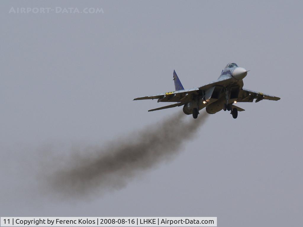 11, Mikoyan-Gurevich MiG-29B C/N 2960535161/4604, Kecskemét