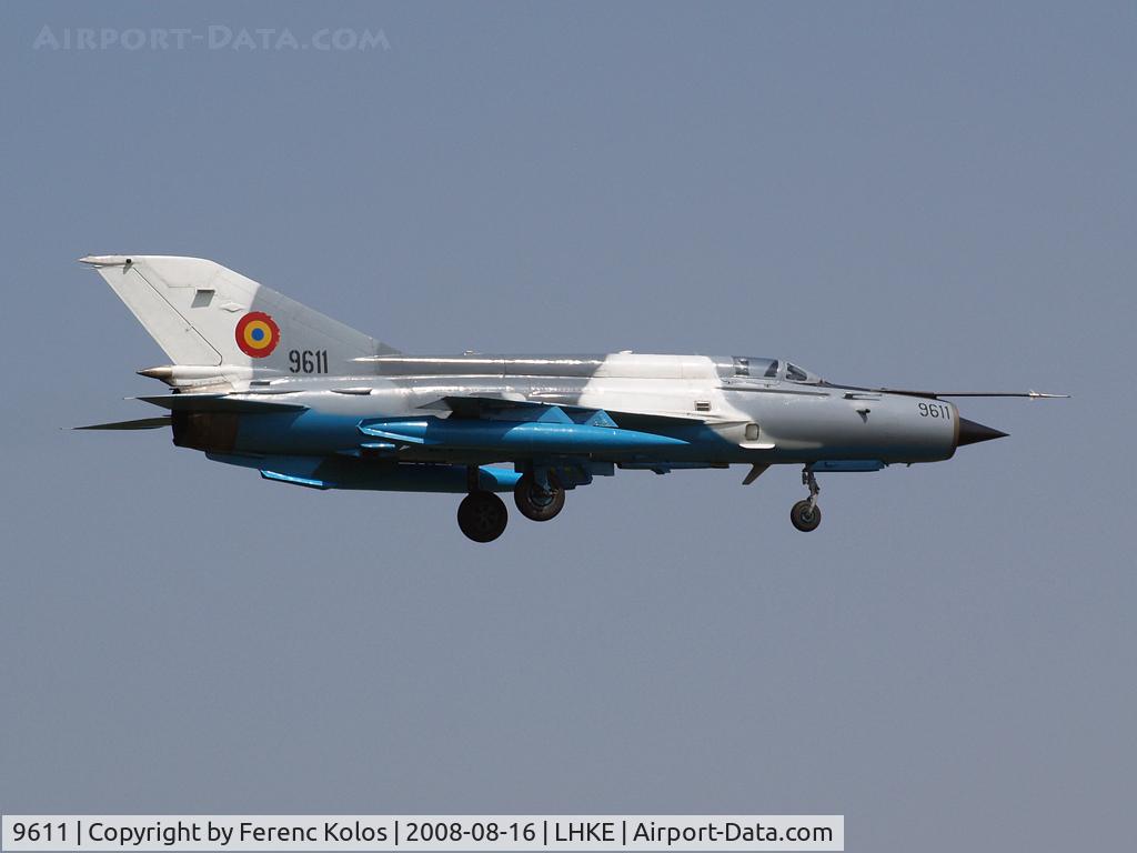 9611, Mikoyan-Gurevich MiG-21MF C/N 969611, Kecskemét