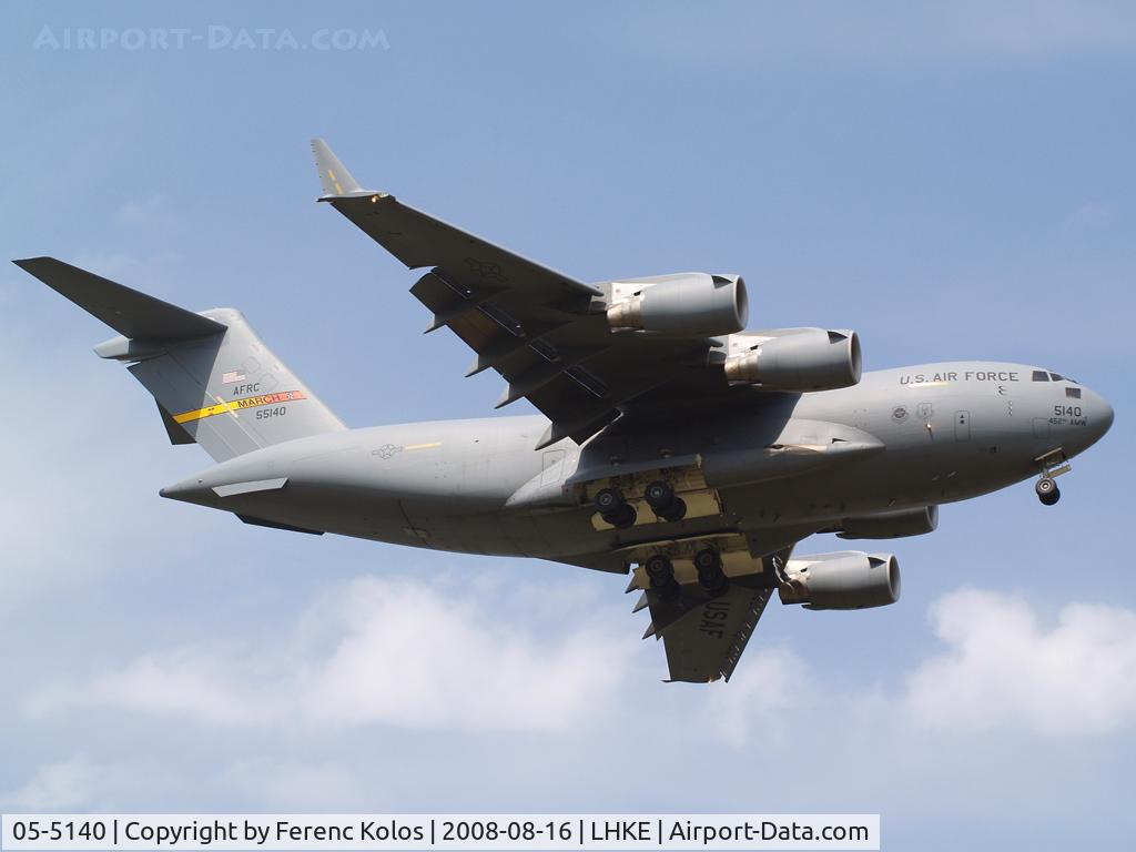 05-5140, 2007 Boeing C-17A Globemaster III C/N F-147/P-140, Kecskemét