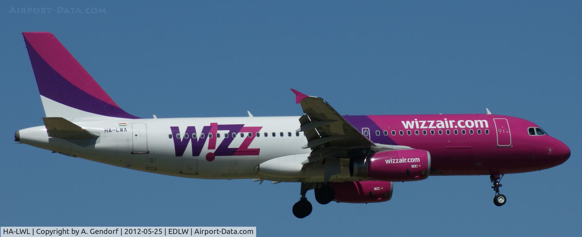 HA-LWL, 2011 Airbus A320-232 C/N 4736, Wizz Air, seen here on short finals at Dortmund-Wickede (EDLW)