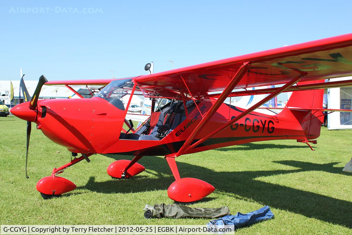 G-CGYG, 2011 Aeropro Eurofox 912(S) C/N LAA 376-15081, Exhibited in the Static Park at 2012 AeroExpo at Sywell