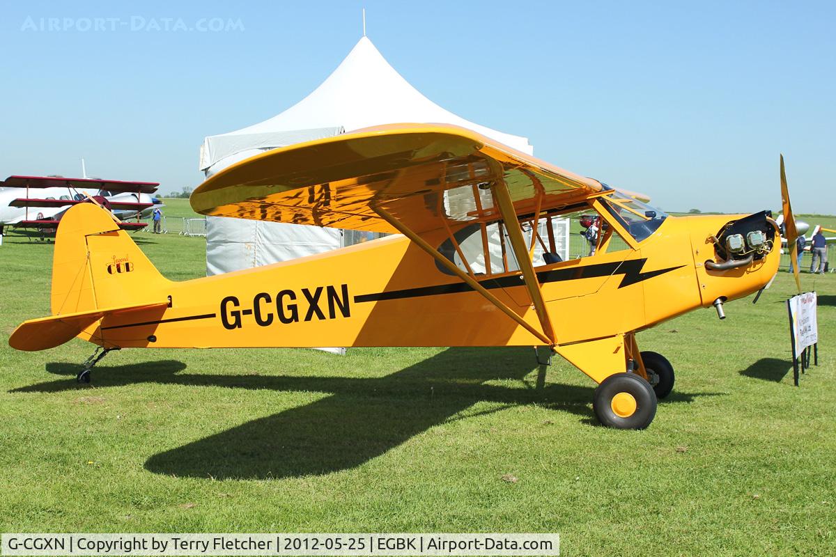 G-CGXN, 2011 American Legend AL3C-100 Cub C/N LAA 373-15028, Exhibited in the static display at 2012 AeroExpo at Sywell