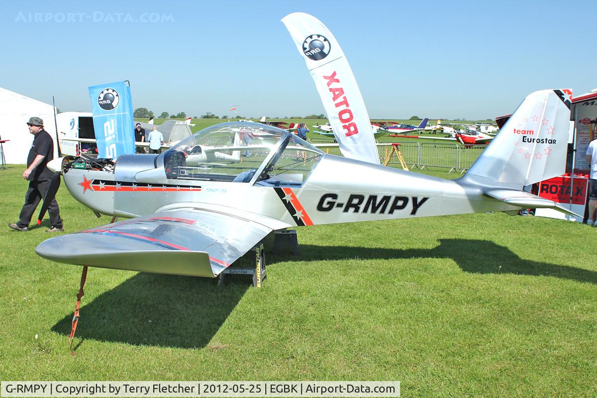 G-RMPY, 2004 Aerotechnik EV-97 Eurostar C/N PFA 315-14139, Exhibited in the static display at 2012 AeroExpo at Sywell