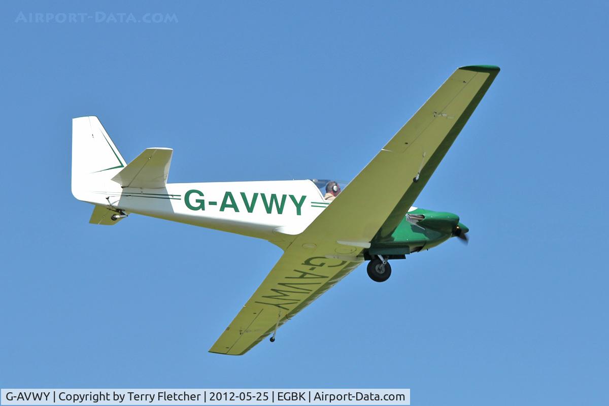 G-AVWY, 1967 Sportavia-Putzer Fournier RF-4D C/N 4031, A visitor to Sywell , on Day 1 of 2012 AeroExpo