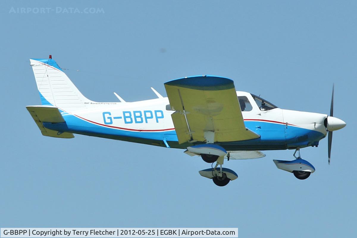 G-BBPP, 1973 Piper PA-28-180 Cherokee Archer C/N 28-7405007, A visitor to Sywell , on Day 1 of 2012 AeroExpo