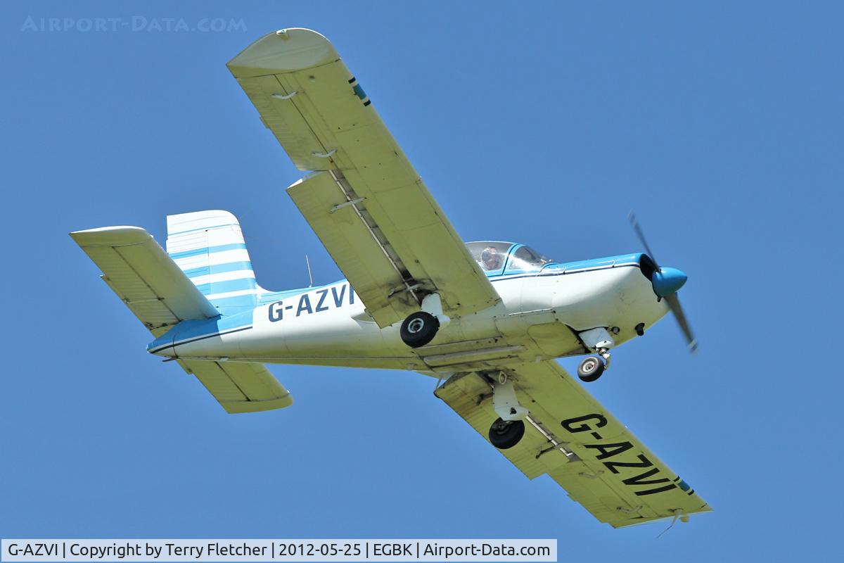 G-AZVI, 1972 Morane-Saulnier MS.892A Rallye Commodore 150 C/N 12039, A visitor to Sywell , on Day 1 of 2012 AeroExpo