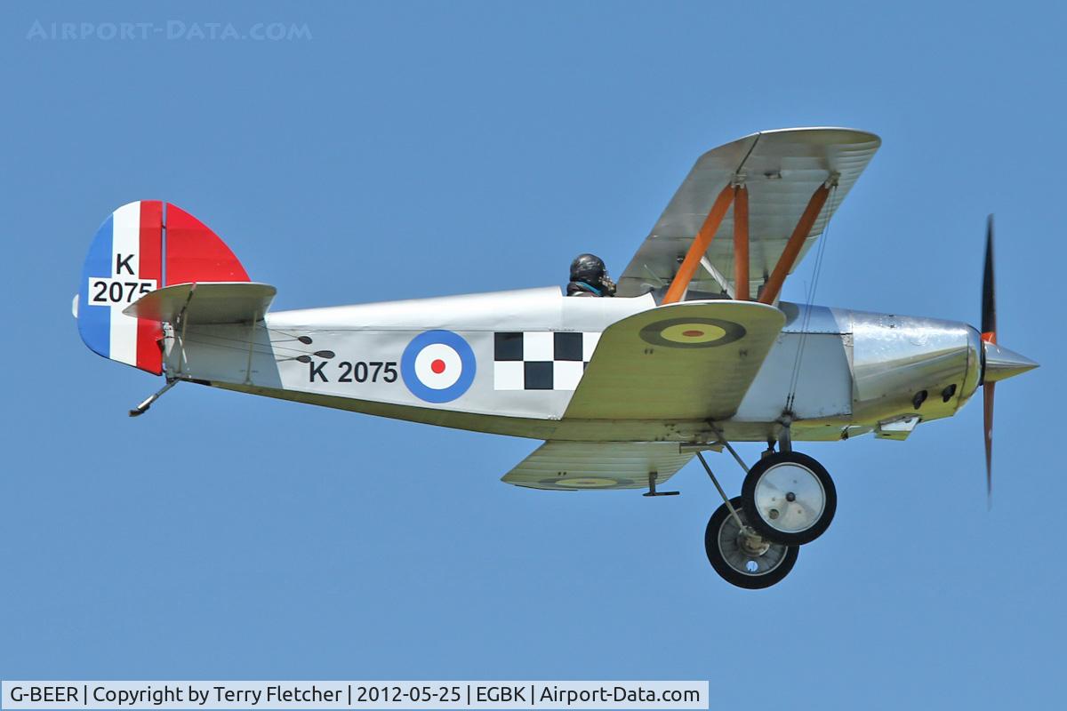 G-BEER, 1979 Isaacs Fury II C/N PFA 1588, A visitor to Sywell , on Day 1 of 2012 AeroExpo