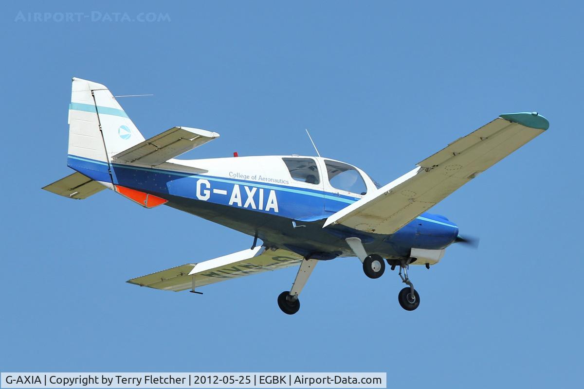 G-AXIA, 1969 Beagle B-121 Pup Series 1 (Pup 100) C/N B121-078, A visitor to Sywell , on Day 1 of 2012 AeroExpo
