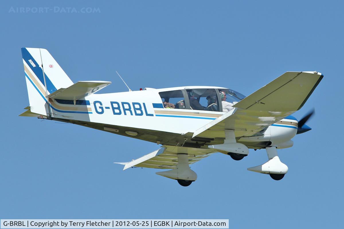 G-BRBL, 1989 Robin DR-400-180 Regent Regent C/N 1920, A visitor to Sywell , on Day 1 of 2012 AeroExpo