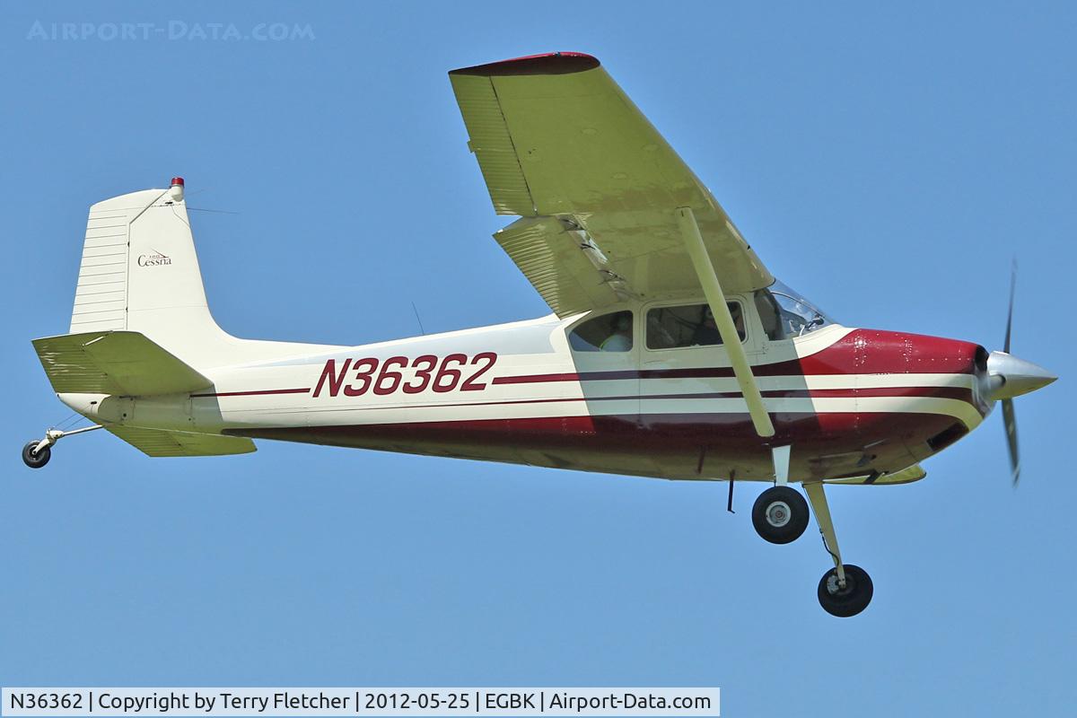 N36362, 1955 Cessna 180 C/N 31691, A visitor to Sywell , on Day 1 of 2012 AeroExpo