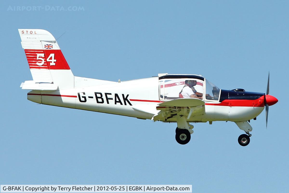 G-BFAK, 1965 Morane-Saulnier MS-892A Rallye Commodore 150 C/N 10595, A visitor to Sywell , on Day 1 of 2012 AeroExpo