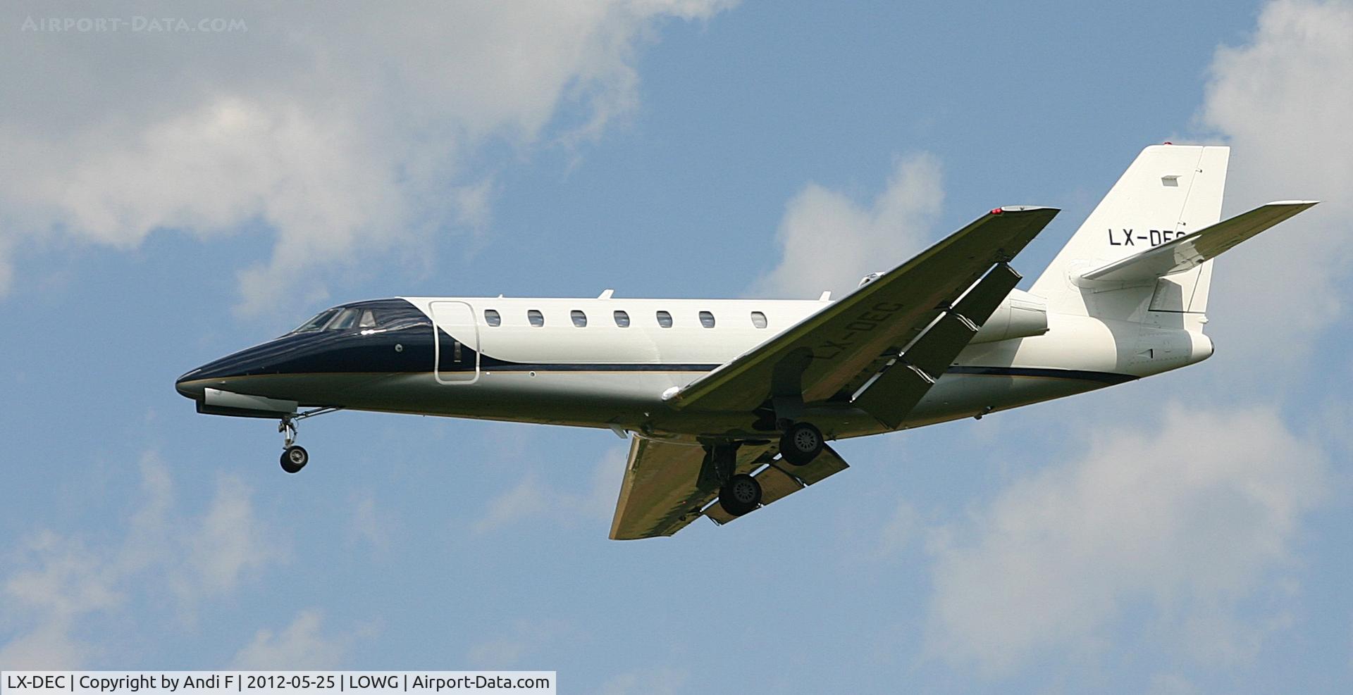 LX-DEC, 2008 Cessna 680 Citation Sovereign C/N 680-0253, J C Decaux Cessna 680 Citation Sovereign