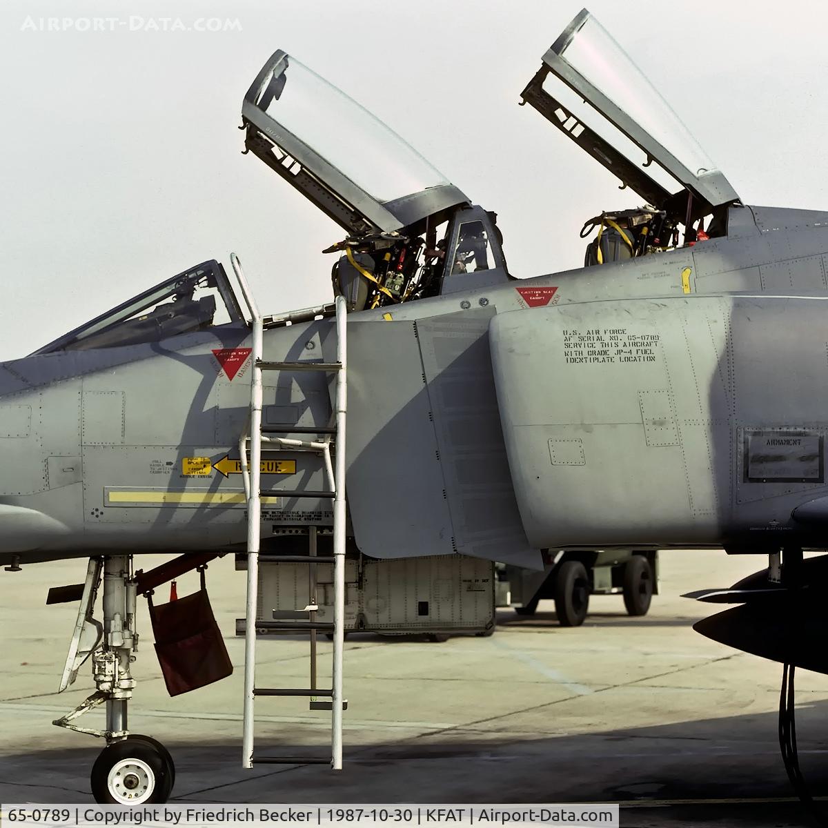 65-0789, 1965 McDonnell F-4D Phantom II C/N 1865, flightline at Fresno