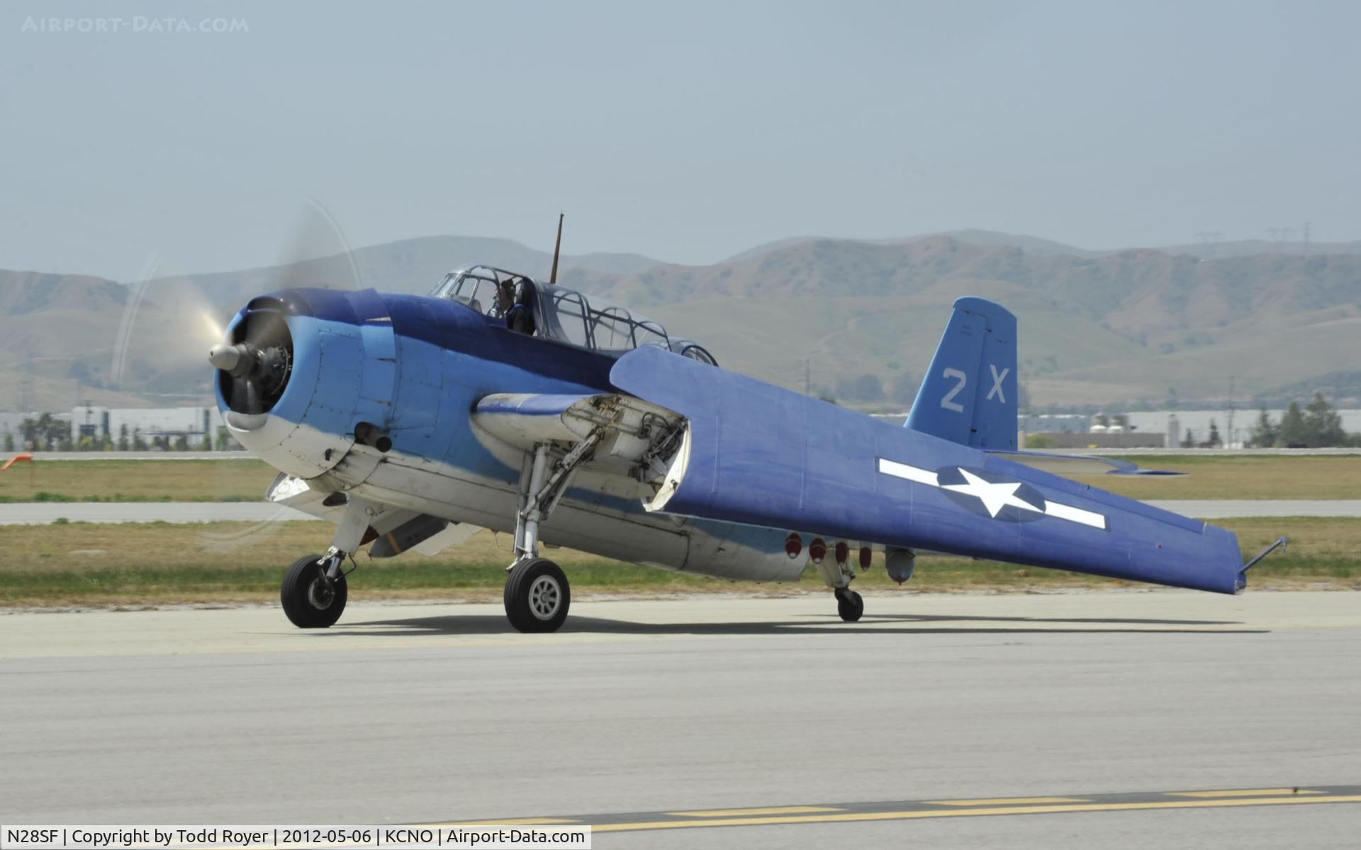 N28SF, Grumman TBM-3 Avenger C/N 85983, 2012 Chino Airshow