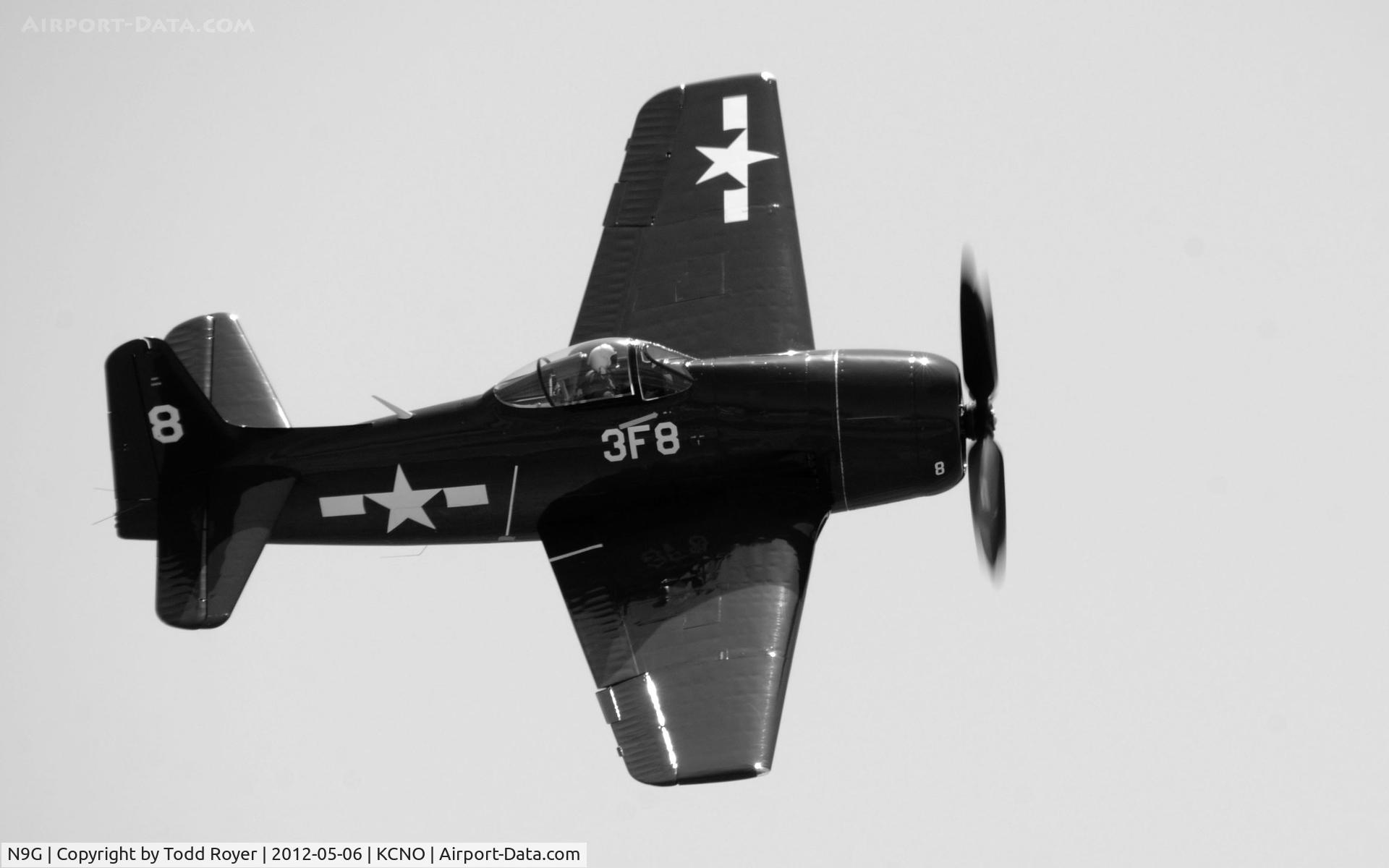 N9G, Grumman F8F-1 Bearcat C/N D.18, Bearcat at 2012 Chino Airshow