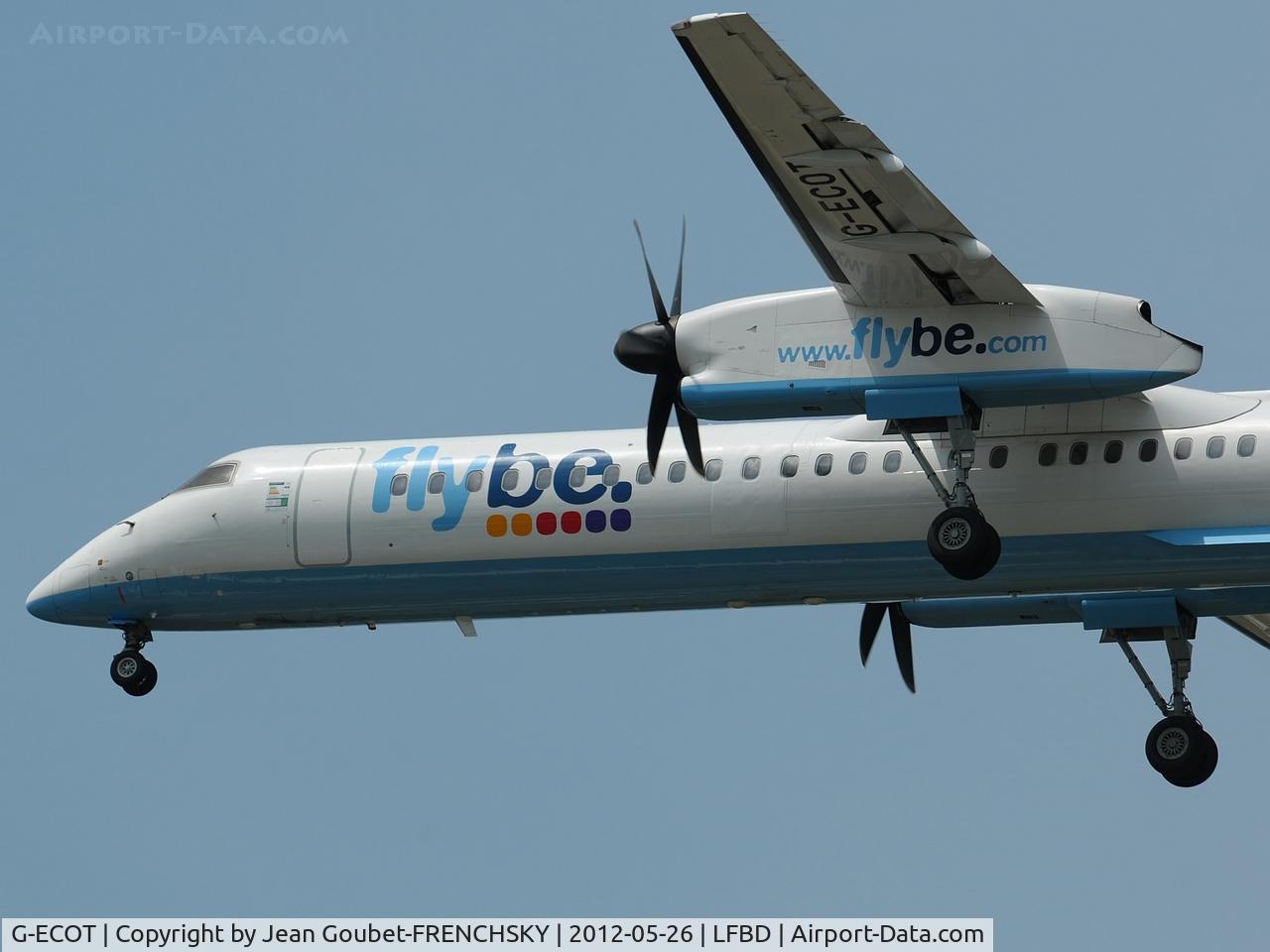 G-ECOT, 2009 De Havilland Canada DHC-8-402Q Dash 8 C/N 4251, BE3523 from SOU landing 23