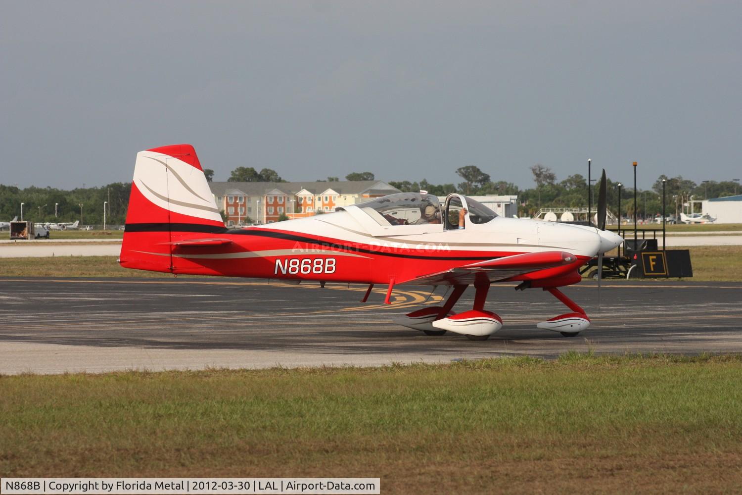 N868B, 2007 Vans RV-7A C/N 71067, Vans RV-7A
