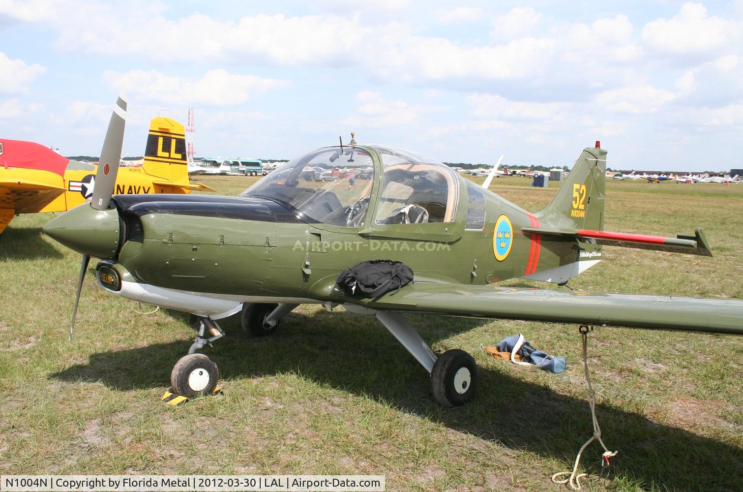 N1004N, 1972 Scottish Aviation Sk.61E Bulldog C/N BH100/167, Swedish Air Force Scottish Series 100