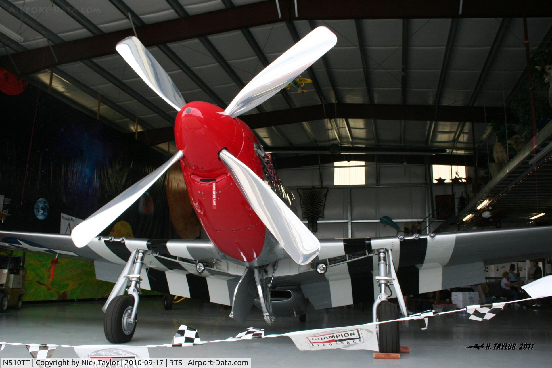 N510TT, 1944 North American F-51D Mustang C/N 44-74008, Parked near the pit area during Reno 2010