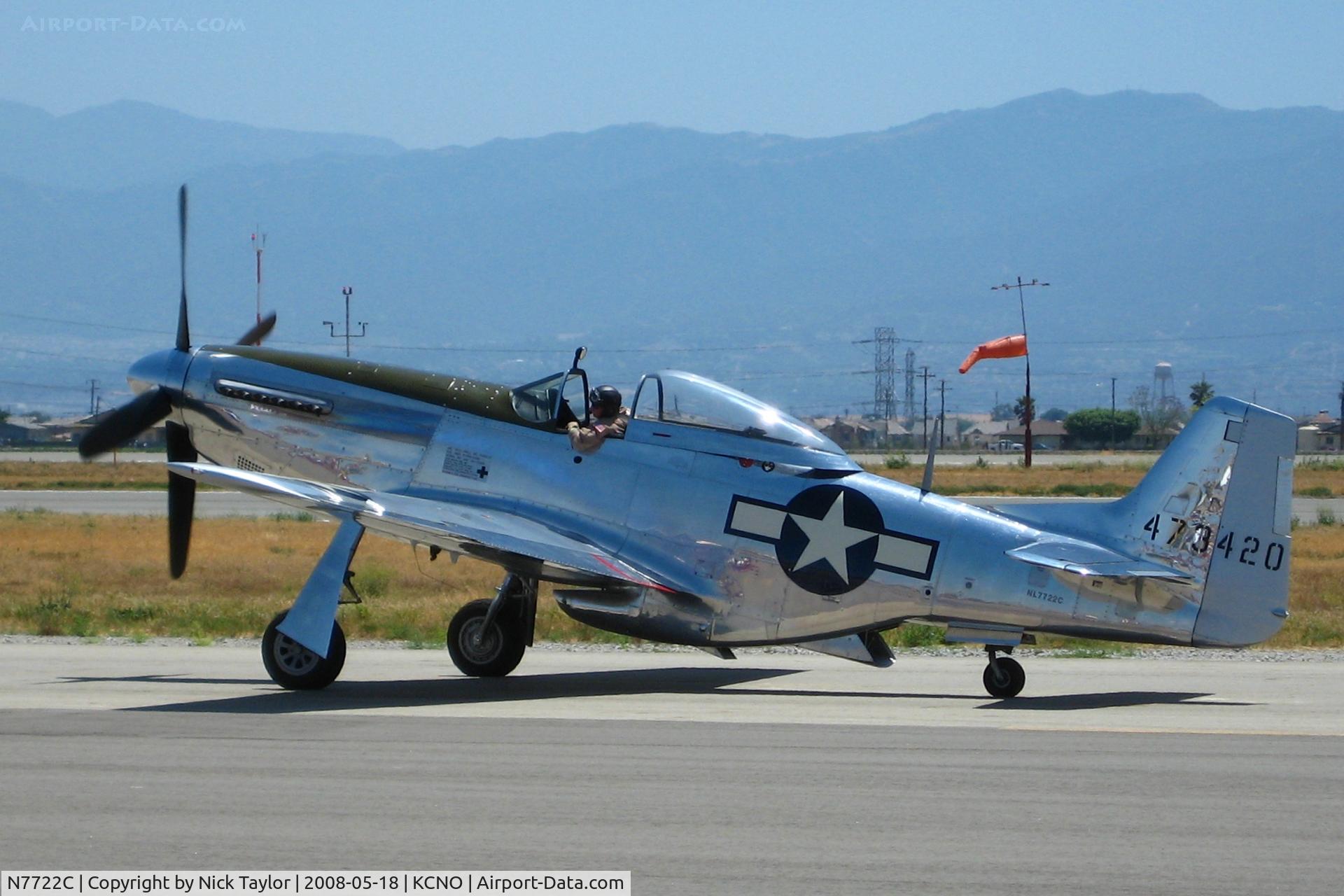 N7722C, 1944 North American F-51D Mustang C/N 44-73420, Chino Air Show 08