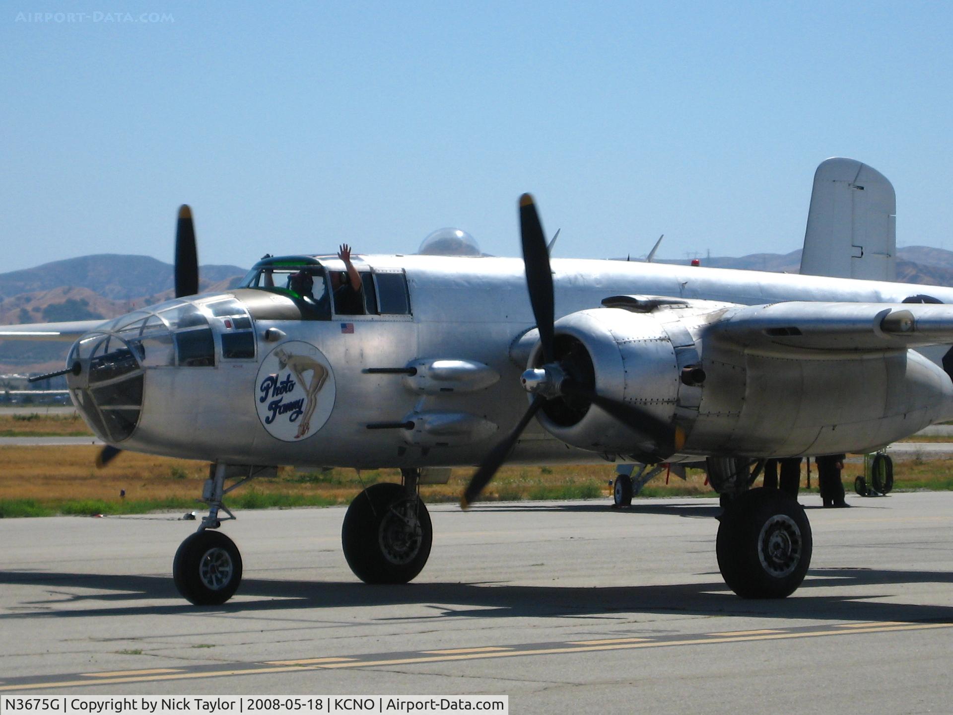 N3675G, 1944 North American B-25J Mitchell Mitchell C/N 108-33698, Chino Air Show 08