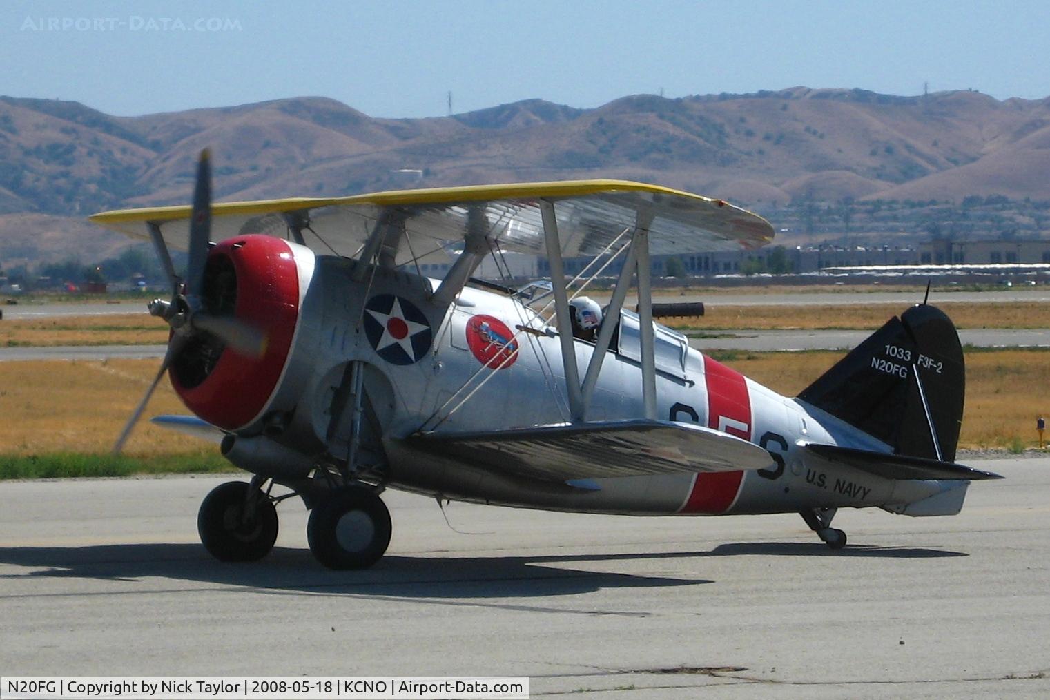 N20FG, 1938 Grumman F3F-2 C/N 1033, Chino Air Show 08
