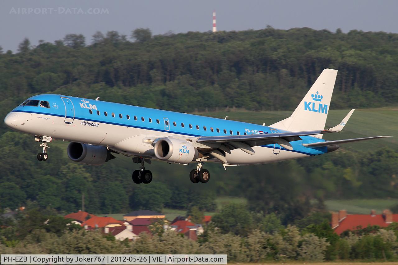 PH-EZB, 2008 Embraer 190LR (ERJ-190-100LR) C/N 19000235, KLM - Royal Dutch Airlines
