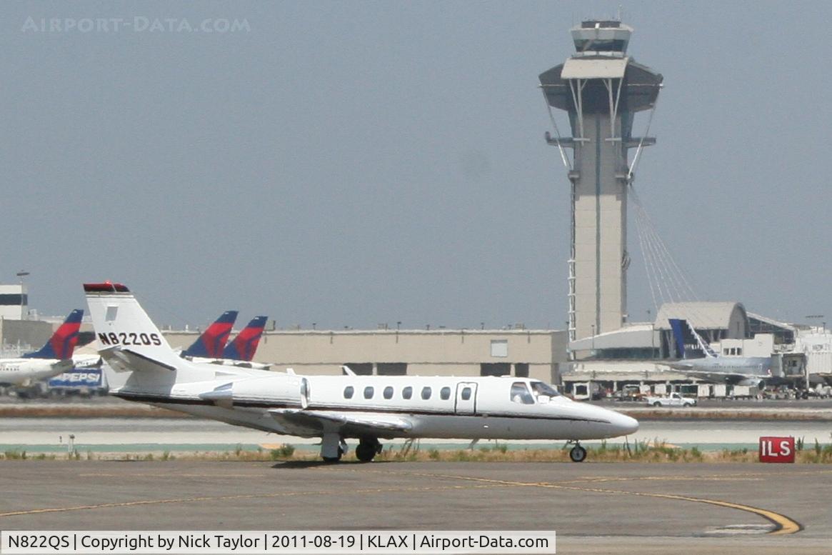 N822QS, 2008 Cessna 560 C/N 560-0789, South side taxi