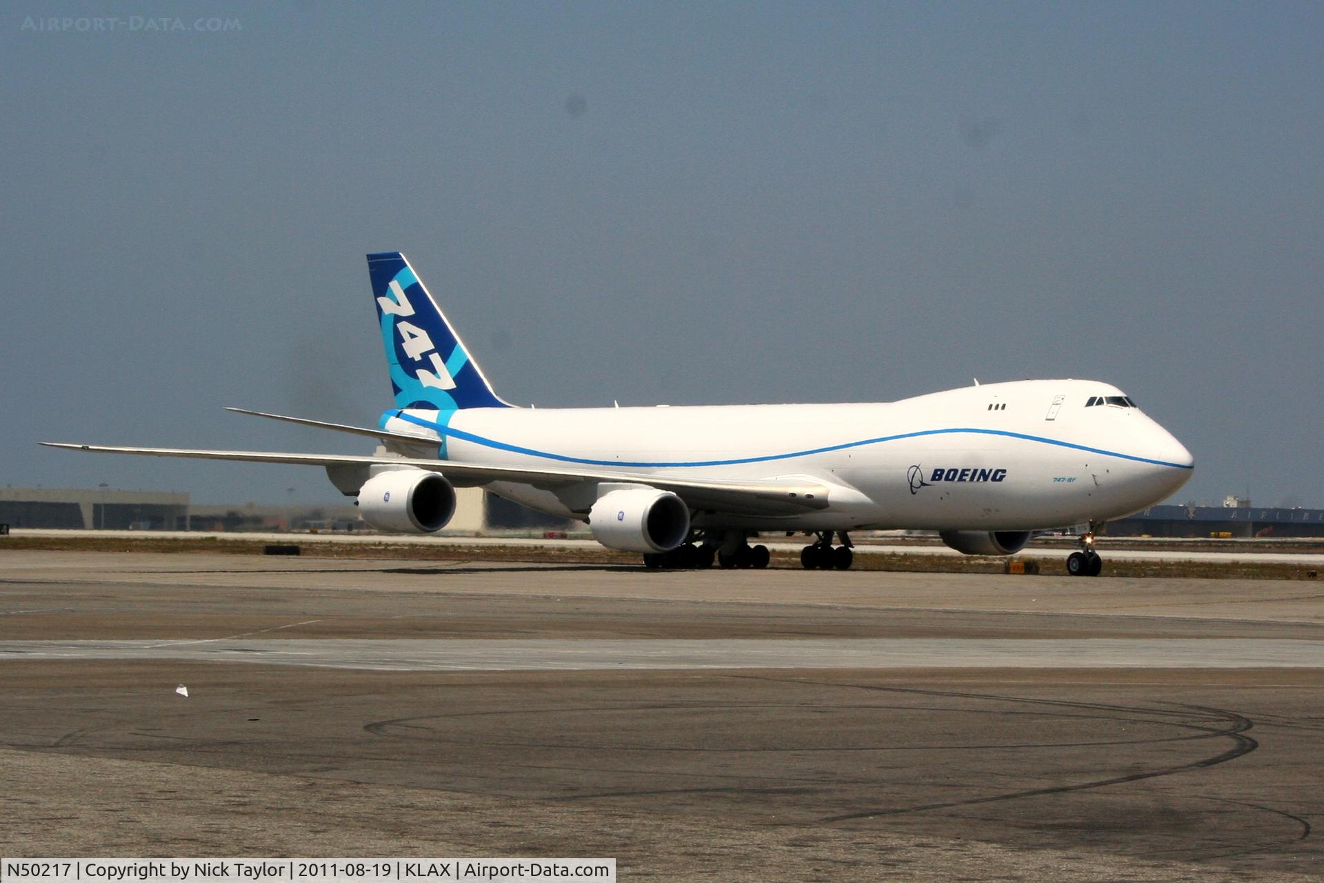 N50217, 2010 Boeing 747-8R7F C/N 35806, Taxiing to the Atlantic ramp