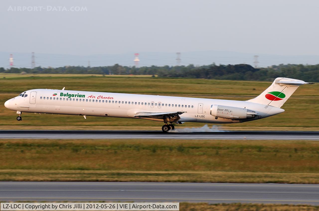 LZ-LDC, 1986 McDonnell Douglas MD-82 (DC-9-82) C/N 49217, Bulgarian Air Charter