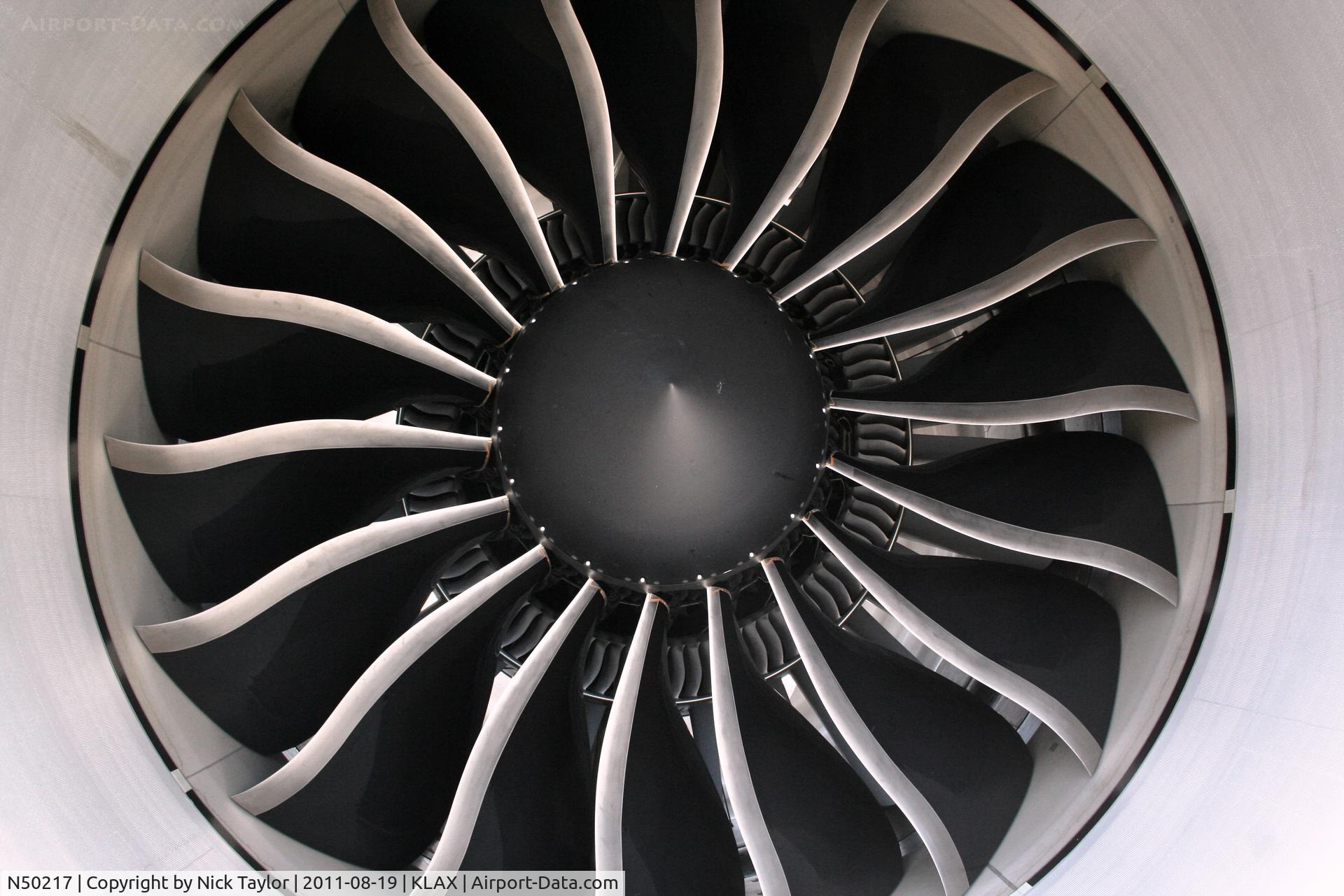 N50217, 2010 Boeing 747-8R7F C/N 35806, Engine detail
