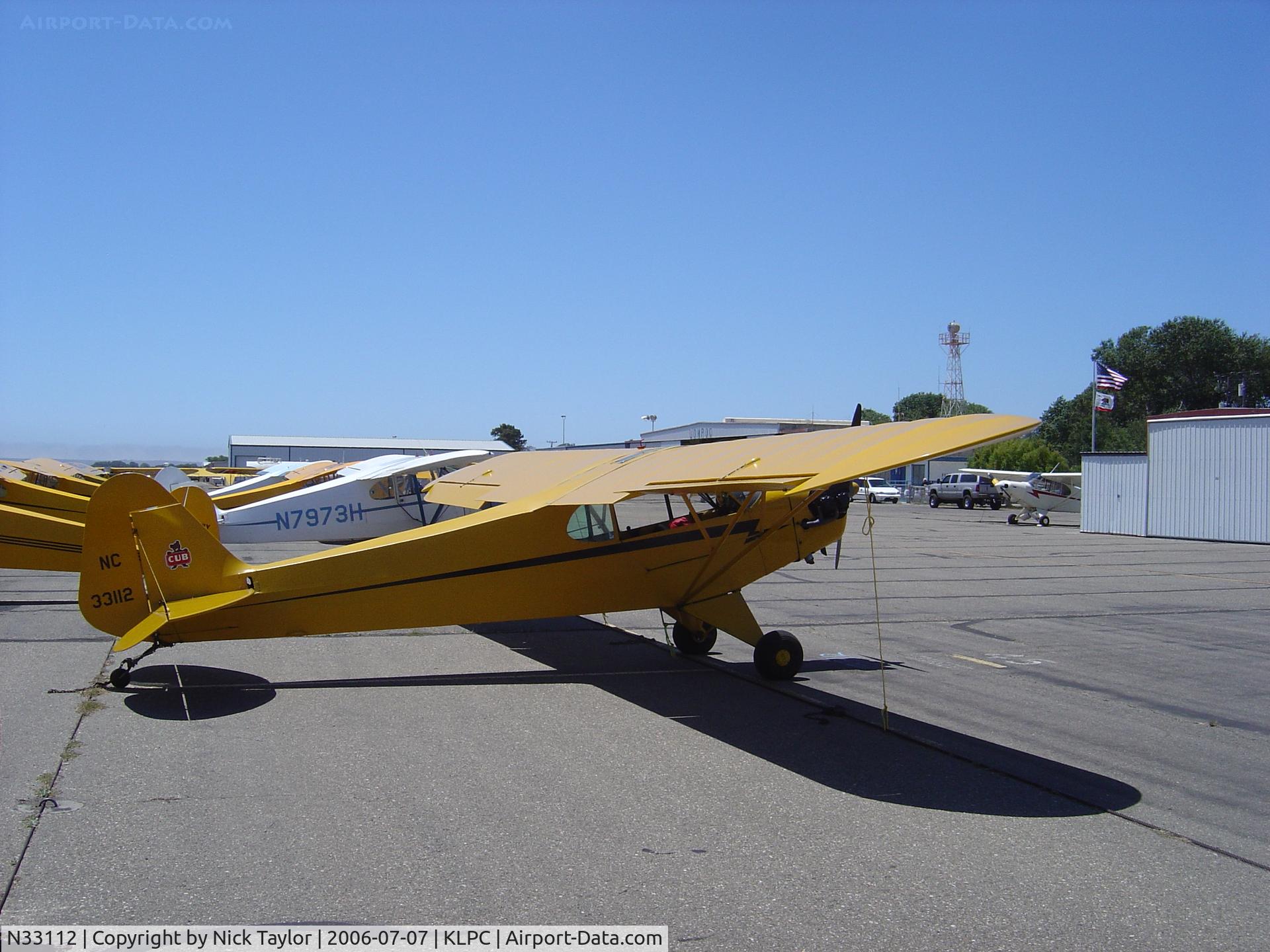 N33112, 1940 Piper J3C-65 Cub Cub C/N 5830, Lompoc Piper Cub Fly-in 2006