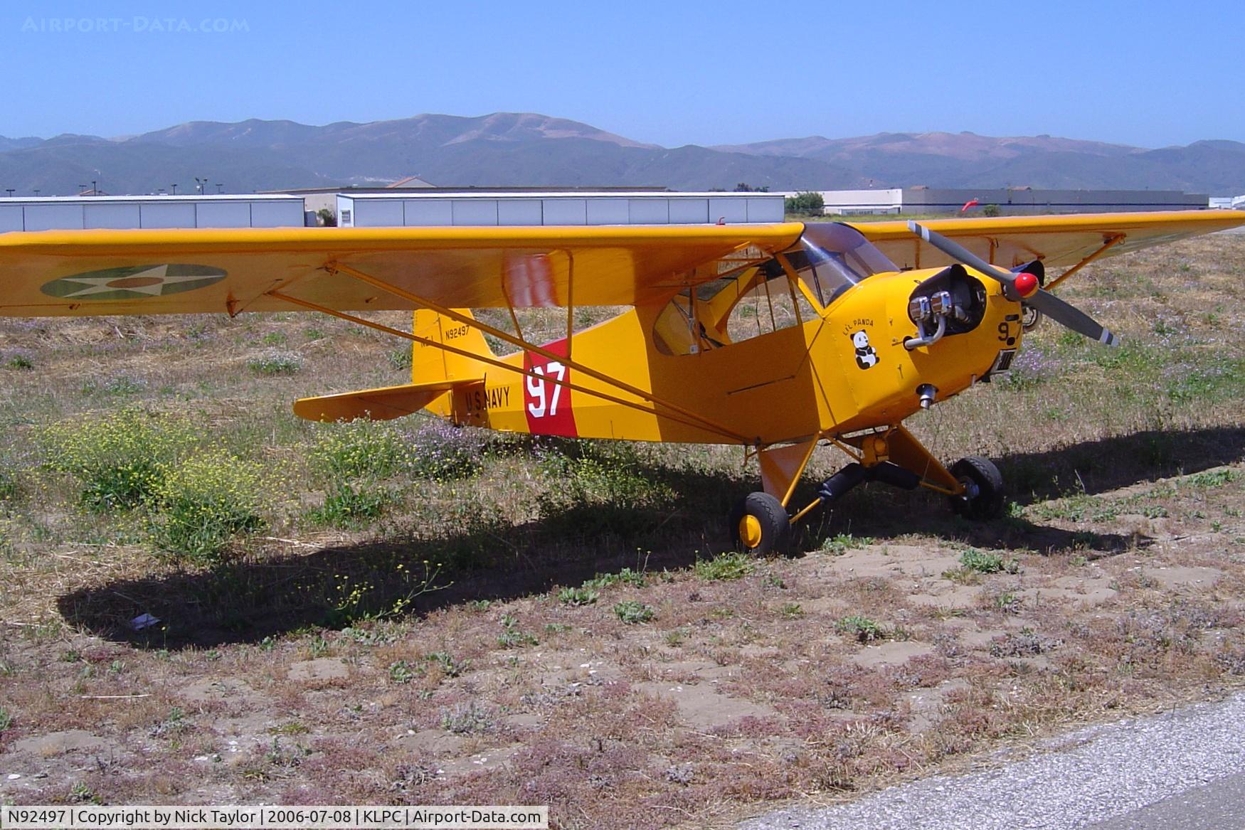N92497, 1946 Piper J3C-65 Cub C/N 16921, Lompoc Piper Cub Fly-in 2006