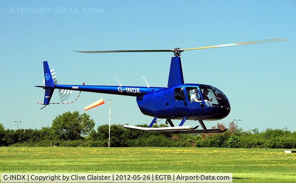 G-INDX, 2004 Robinson R44 Clipper II C/N 10491, Originally owned to, Kinetic Computers Ltd in October 2004 & currently with, Kinetic Avionics Ltd since January 2005.