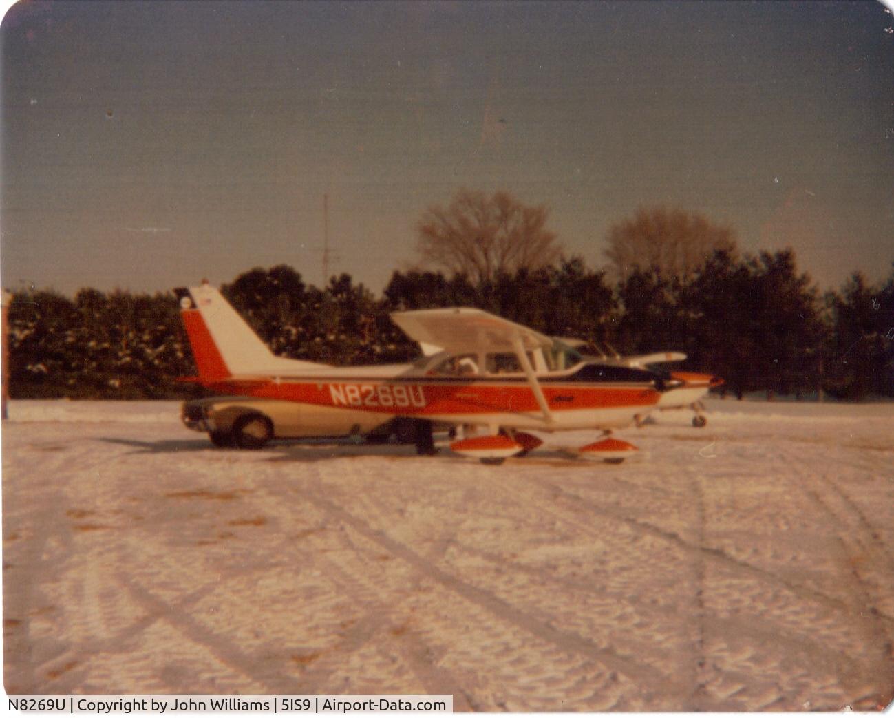 N8269U, 1964 Cessna 172F C/N 17252169, At Mc Pherson RLA Bentley, IL, winter 1978.