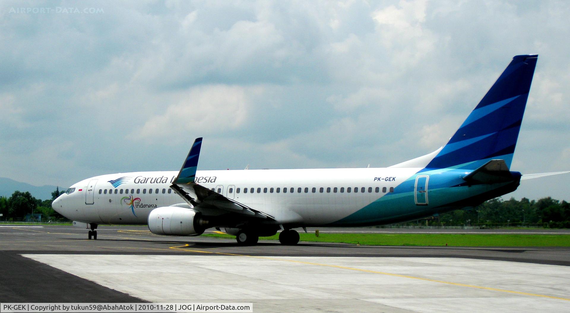 PK-GEK, 2001 Boeing 737-86J C/N 30568, Garuda - Indonesian Airways