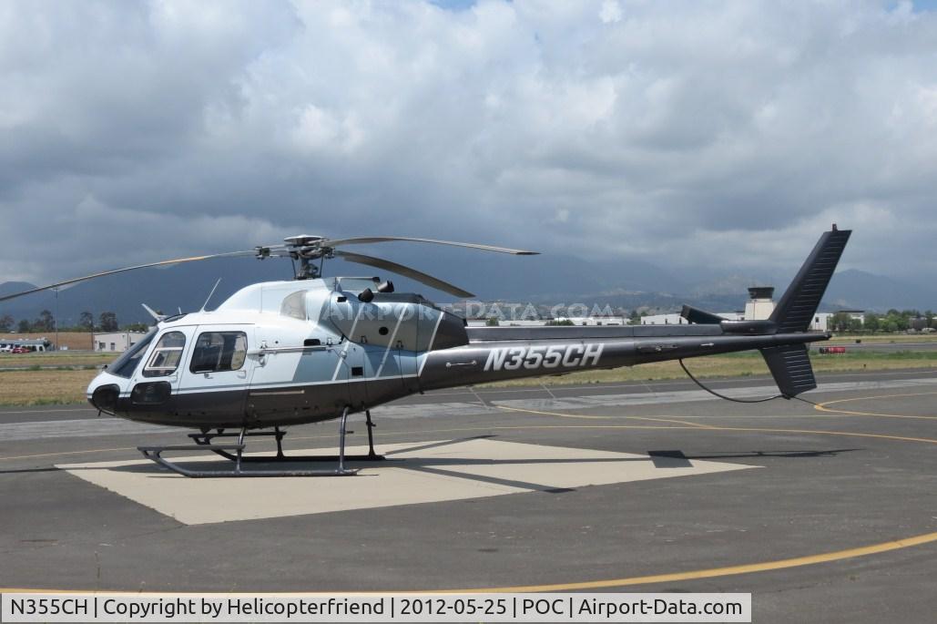 N355CH, 1989 Aerospatiale AS-355F-2 Ecureuil 2 C/N 5423, Parked on west side helipads