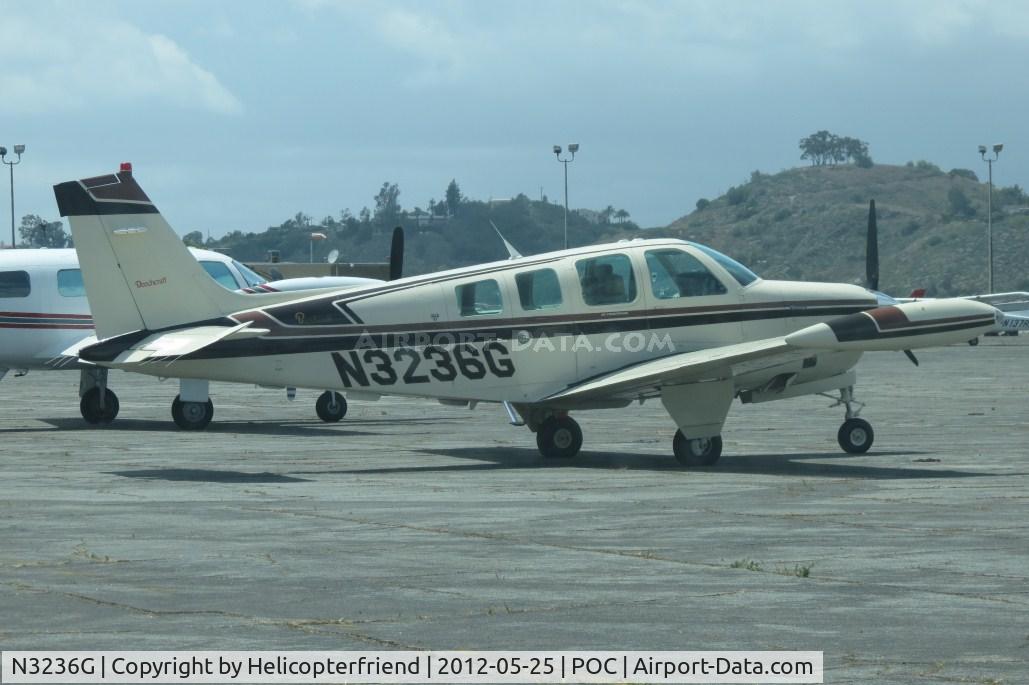 N3236G, Beech A36 Bonanza 36 C/N E-2287, Parked near Howard Aviation
