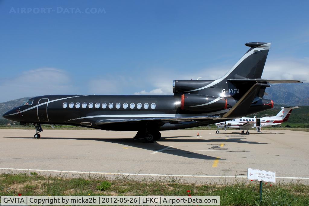 G-VITA, 2010 Dassault Falcon 7X C/N 105, Parked