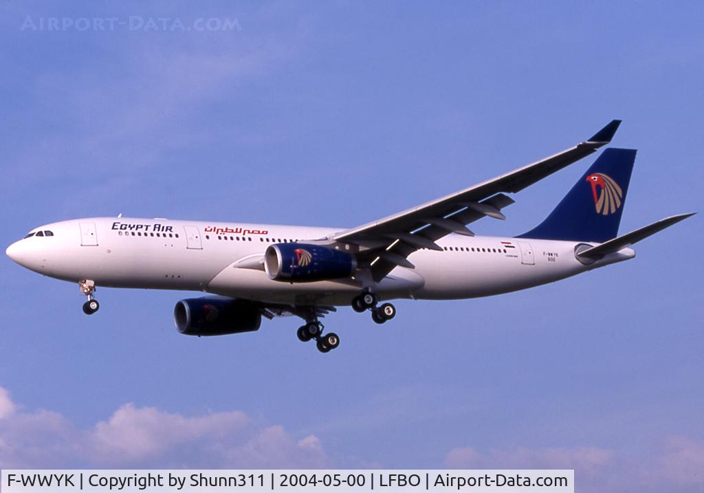 F-WWYK, 2004 Airbus A330-243 C/N 600, C/n 600 - To be SU-GCE