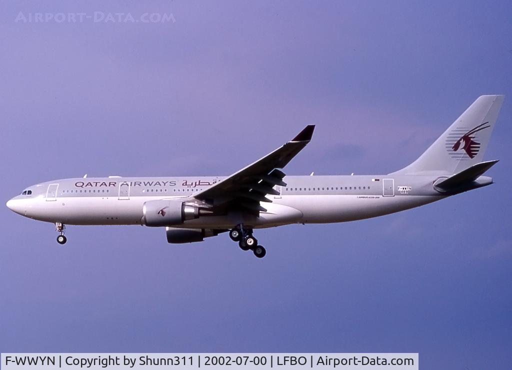 F-WWYN, 2002 Airbus A330-203 C/N 489, C/n 0489 - To be A7-ACB