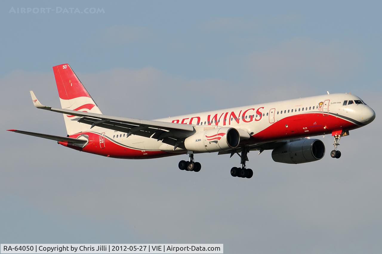 RA-64050, 2009 Tupolev Tu-204-100V C/N 145074-64050, Red Wings
