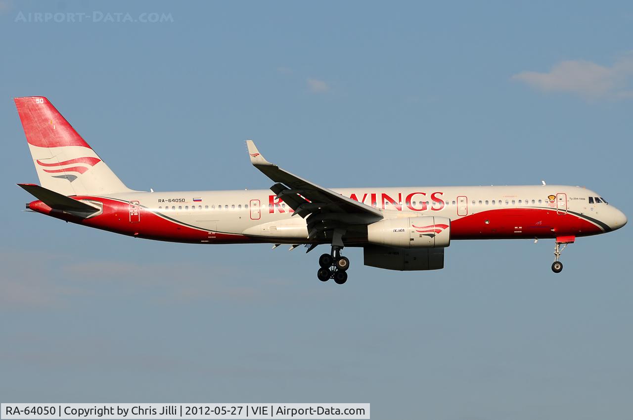 RA-64050, 2009 Tupolev Tu-204-100V C/N 145074-64050, Red Wings