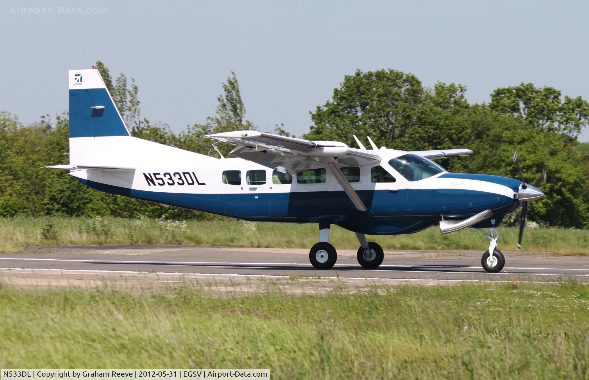 N533DL, 2011 Cessna 208B Grand Caravan C/N 20800533, Just landed.
