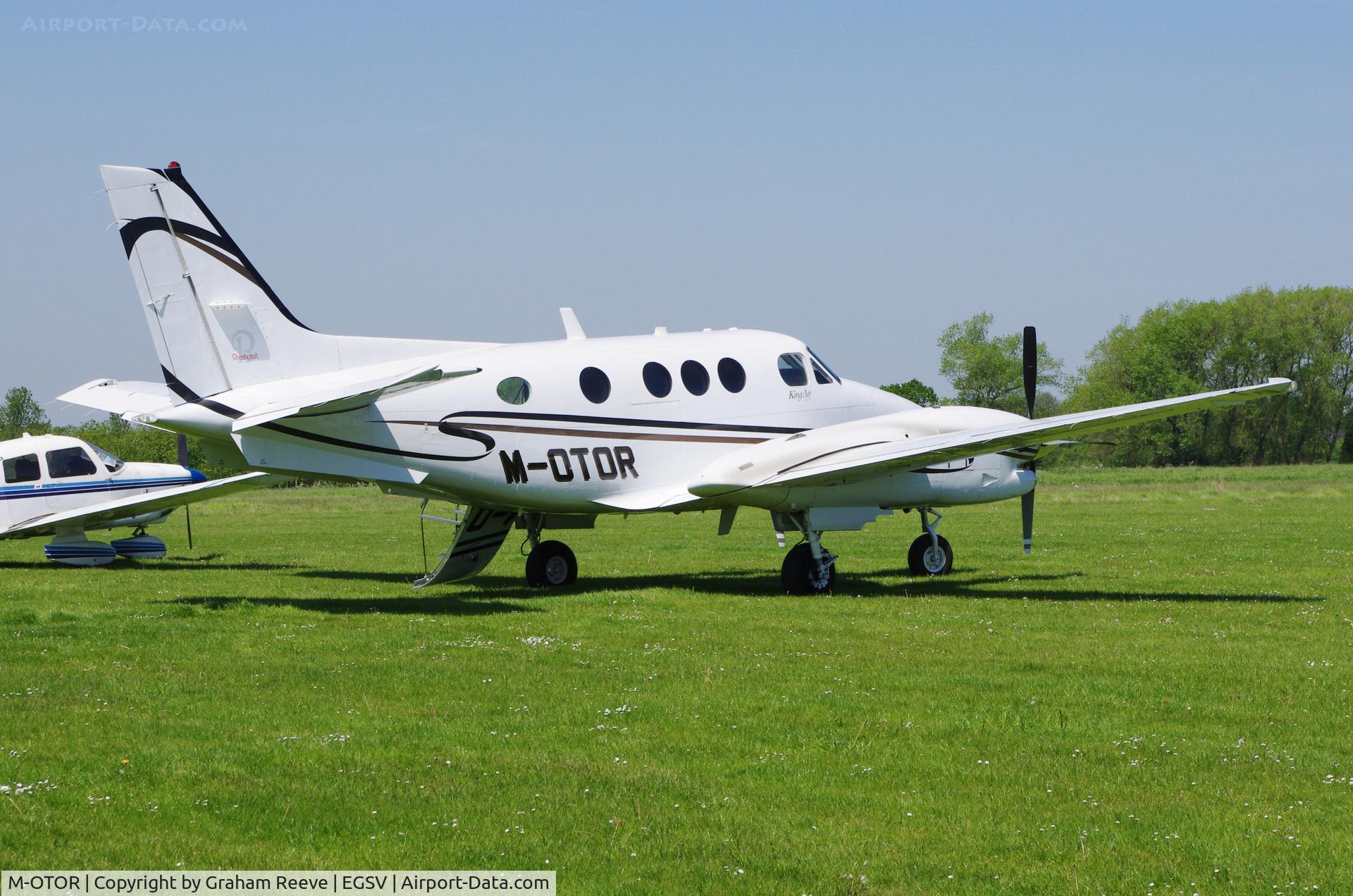 M-OTOR, 2005 Beech C90A King Air C/N LJ-1733, Parked at Old Buckenham.