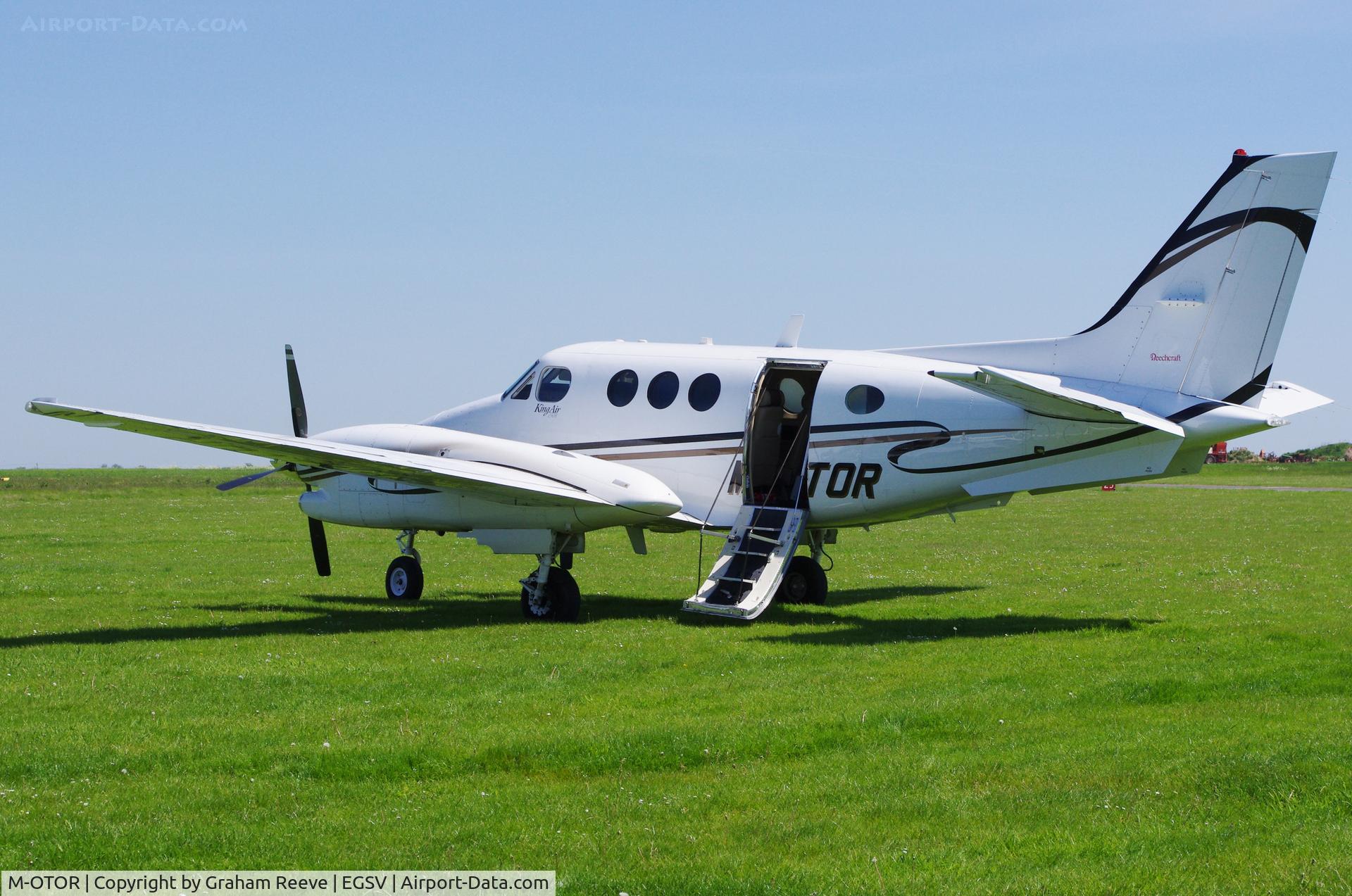 M-OTOR, 2005 Beech C90A King Air C/N LJ-1733, Parked at Old Buckenham.