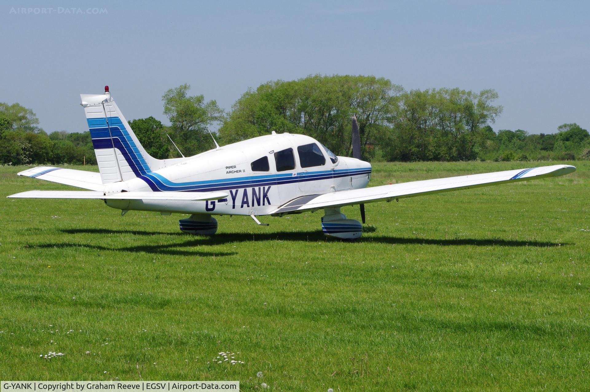 G-YANK, 1979 Piper PA-28-181 Cherokee Archer II C/N 28-8090163, Parked at Old Buckenham.