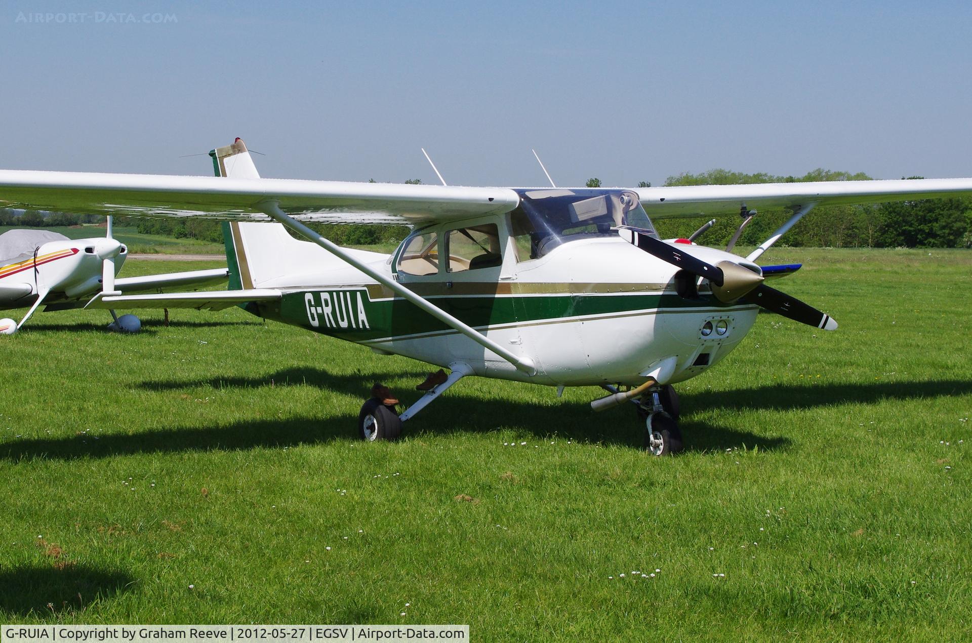 G-RUIA, 1979 Reims F172N Skyhawk C/N 1856, Parked at Old Buckenham.